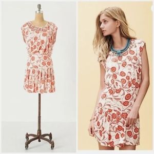 LIKE NEW szXS Leifnotes Scattered Stellata cotton/modal drop waist mini dress